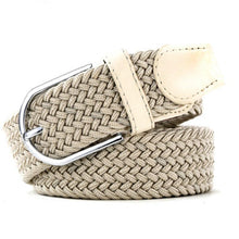 Load image into Gallery viewer, Fashion Tide   Women Casual Stretch Braided Belt Men Elastic Belt Simple Practical Canvas Belt
