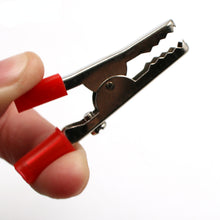 Load image into Gallery viewer, Hot 10pcs 50mm Plastic Handle Test Probe Metal Alligator Clips Connector Connect Socket Plug for Battery
