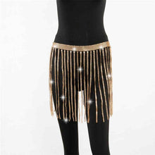 Load image into Gallery viewer, Females Belts Long Tassel Chain Wedding Bridal Waist Band Women Fringe Belt Waistband
