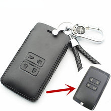 Load image into Gallery viewer, Genuine Leather 4Button Smart Key Case Cover For Renault Kadjar Car Styling (B) L2000
