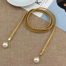 Load image into Gallery viewer, Ladies Boutique Dress Waist Belt Beads Decorative Long Waist Chain Accessories
