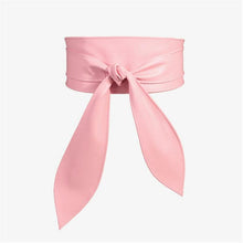 Load image into Gallery viewer, Wrap Around Tie Corset Women's  Dress Belt Lady Waist Wide Leather Soft PU
