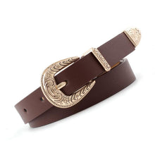 Load image into Gallery viewer, Women Retro Style Casual All Match Thin Metal Buckle Waist Belt
