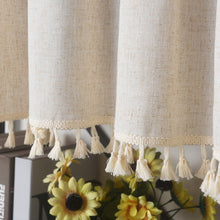 Load image into Gallery viewer, Nordic Style Short Curtains for kitchen Solid Cotton Linen Curtain Wine Cabinet Door Window Small Curtains Wardrobe Curtain
