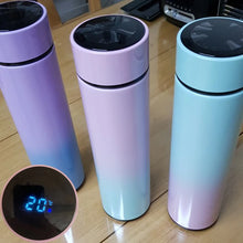 Load image into Gallery viewer, smart digital water bottle keeps cold and heat thermal bottle Stainless Steel Thermos for baby children kids terms
