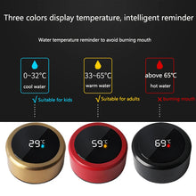 Load image into Gallery viewer, smart digital water bottle keeps cold and heat thermal bottle Stainless Steel Thermos for baby children kids terms
