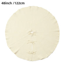 Load image into Gallery viewer, 36/48Inch Christmas tree skirt decorative gift apron knitted Christmas tree skirt
