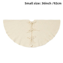 Load image into Gallery viewer, 36/48Inch Christmas tree skirt decorative gift apron knitted Christmas tree skirt
