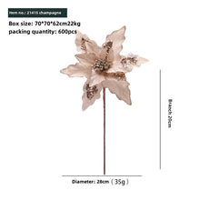 Load image into Gallery viewer, Christmas tree decoration flower simulation flower Christmas decoration pendant
