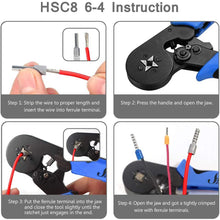 Load image into Gallery viewer, 0.08-10mm Tubular Crimping Pliers Tools Set New 1200pcs Terminal Crimping Tools Mini Electrical Pliers HSC8 Precision Clamp Kit
