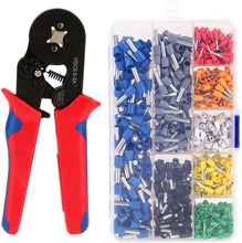 Load image into Gallery viewer, 0.08-10mm Tubular Crimping Pliers Tools Set New 1200pcs Terminal Crimping Tools Mini Electrical Pliers HSC8 Precision Clamp Kit
