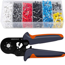 Load image into Gallery viewer, 0.08-10mm Tubular Crimping Pliers Tools Set New 1200pcs Terminal Crimping Tools Mini Electrical Pliers HSC8 Precision Clamp Kit

