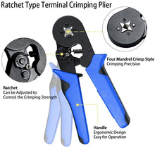Load image into Gallery viewer, 0.08-10mm Tubular Crimping Pliers Tools Set New 1200pcs Terminal Crimping Tools Mini Electrical Pliers HSC8 Precision Clamp Kit
