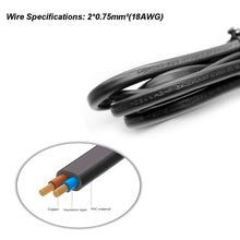 Load image into Gallery viewer, 1.2m 1.5m Extension Cord Cable C7 Power Cable Figure 8 Power Cord For Samsung LG Sony TV Samsung Monitor Power Supply PS2
