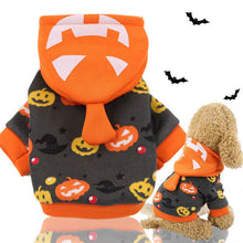 Load image into Gallery viewer, Pet Dog Clothes Halloween Dog Costumes Pumpkin Pattern Dogs Hoodies Puppy Coat Winter Warm Pet Clothing For Dogs Cats Coat Jacket
