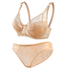 Load image into Gallery viewer, Queenral Lace Bra Plus Size Bra Women Underwear Bralette Crop Top Sexy Female Bra Large BH Tube Top Female Push Up Brassiere Laced Bra
