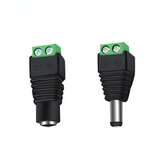 Load image into Gallery viewer, 10pcs Female + 10pcs Male DC connector 2.1*5.5mm Power Jack Adapter Plug Cable Connector for 3528/5050/5730 led strip light
