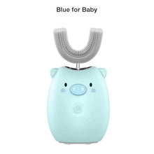 Load image into Gallery viewer, Children's Electric Toothbrush Cartoon Blu-ray Whitening Teeth Brush Rechargeable Waterproof Sound W
