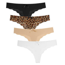 Load image into Gallery viewer, 4pcs Women G-String Sexy Underwear Ladies Panties Fashion Seamless Bikini Lingerie T-back New Low Waist Female Thong
