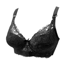 Load image into Gallery viewer, Women Embroidery Bra Anti-sag Gathered Bra Underwire Breathing Adjustable Bra Push-up Bras Plus Size 80B-105D
