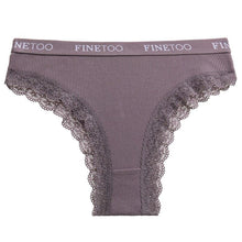 Load image into Gallery viewer, Women's Cotton Panties Girls Letter Thongs Brazilian Pantys Sexy Lace Underwear For Woman Lingerie Bikini Panty

