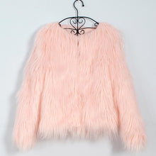 Load image into Gallery viewer, Women Fur Coat Winter Fake Fur Jacket Ladies Fashion Furry Warm Tops
