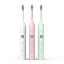 Load image into Gallery viewer, Electric Toothbrush With 3 Replacement Brushes IPX7 Waterproof Toothbrush

