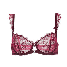 Load image into Gallery viewer, Underwear Varsbaby Sexy Unlined Balconette Demi-Cup Underwire Lace Bra
