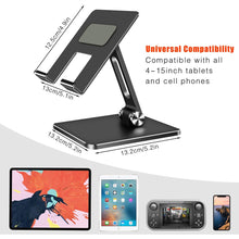 Load image into Gallery viewer, Metal Phone Stand Tablet Stand Adjustable Tabletop Tablet Stand Universal Table Phone Stand

