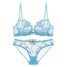 Load image into Gallery viewer, Varsbaby Sexy Floral Lace Underwear Women Ladies Bra Set
