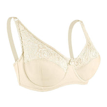 Load image into Gallery viewer, Queenral Sexy Bra Lace Adjustable Bra With Steel Rings Gathering Top Support Breathable Large Size Women's Underwear
