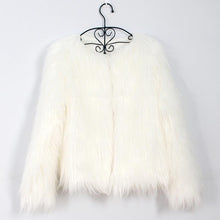 Load image into Gallery viewer, Women Fur Coat Winter Fake Fur Jacket Ladies Fashion Furry Warm Tops
