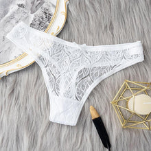 Load image into Gallery viewer, Women Fashion Lace Maple Leaf Printed Panties Ultra-thin Seamless Low-waist Briefs Beauty Hip Pants Underwear
