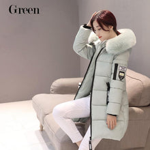 Load image into Gallery viewer, Fashion Women Winter Casual Hooded Down Cotton Cotton-padded Jacket Warm Coats
