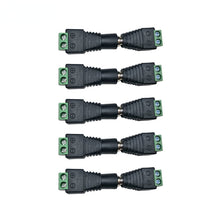 Load image into Gallery viewer, 10pcs Female + 10pcs Male DC connector 2.1*5.5mm Power Jack Adapter Plug Cable Connector for 3528/5050/5730 led strip light
