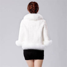 Load image into Gallery viewer, 2021 Autumn Winter Women Fur Coat Short Coat Faux Fox Fur Imitation Rabbit Fur Cloak Female Cape
