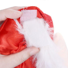 Load image into Gallery viewer, Pet Christmas Hat with Beard Halloween Dog Cat Funny Cosplay Costume Xmas Cap
