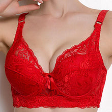 Load image into Gallery viewer, Women Lace Bra Push Up Sexy Bras for Women Big Size Ultra Thin Lingerie Intimates C D
