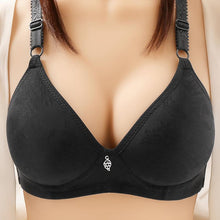 Load image into Gallery viewer, C Cup Breathable Middle-aged and Elderly Without Steel Ring Bra Thin Adjustment Poly Jacquard Bra
