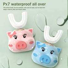Load image into Gallery viewer, [KO] Children Soft Electric  U-shaped Toothbrush Waterproof Electric Toothbrush
