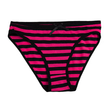 Load image into Gallery viewer, Sexy Women Panties Underwear Cotton Plus Size Briefs Striped Women's Underpants Soft Lingerie 1 Pc
