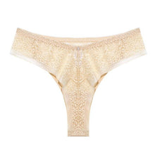 Load image into Gallery viewer, Sexy Panties Lace Thongs Women Underwear Female Intimates Lingerie Low Waist T-Back Brazilian Pantys Floral Hollow Out G-string
