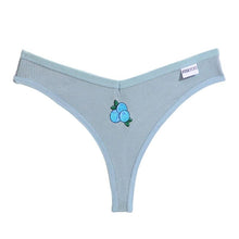 Load image into Gallery viewer, 2pcs Fruit Embroidery Sexy Panties Cotton G-String Women Underwear Thong Female Lingerie Underpants T-Back Pantys Intimates Panties
