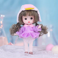 Load image into Gallery viewer, 1/12 Mini Doll OB11 20 Movable Joints Girl Doll Cute Expression Face Curly Short Wig 13CM Dolls Toys Gift for Girls Munecas BJD
