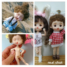 Load image into Gallery viewer, 1/12 Mini Doll OB11 20 Movable Joints Girl Doll Cute Expression Face Curly Short Wig 13CM Dolls Toys Gift for Girls Munecas BJD
