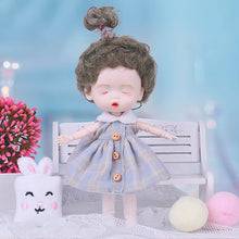 Load image into Gallery viewer, 1/12 Mini Doll OB11 20 Movable Joints Girl Doll Cute Expression Face Curly Short Wig 13CM Dolls Toys Gift for Girls Munecas BJD
