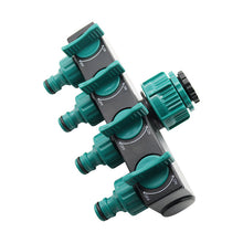 Load image into Gallery viewer, 1/2"-3/4"-1" Hose Splitters Irrigation Adapter 4-way Water Hose Connectors European standard Female Thread Tap Connectors 1 Pc
