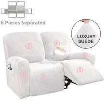 Load image into Gallery viewer, 1 2 3 Seater Recliner Sofa Cover Elastic All-inclusive Massage Sofa Slipcover for Living Room Suede Lounger Armchair Couch Cover
