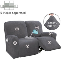 Load image into Gallery viewer, Recliner Sofa Cover Elastic All-inclusive Massage Sofa Slipcover for Living Room Suede Lounger Armchair Couch Cover
