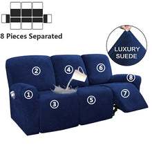 Load image into Gallery viewer, Recliner Sofa Cover Elastic All-inclusive Massage Sofa Slipcover for Living Room Suede Lounger Armchair Couch Cover
